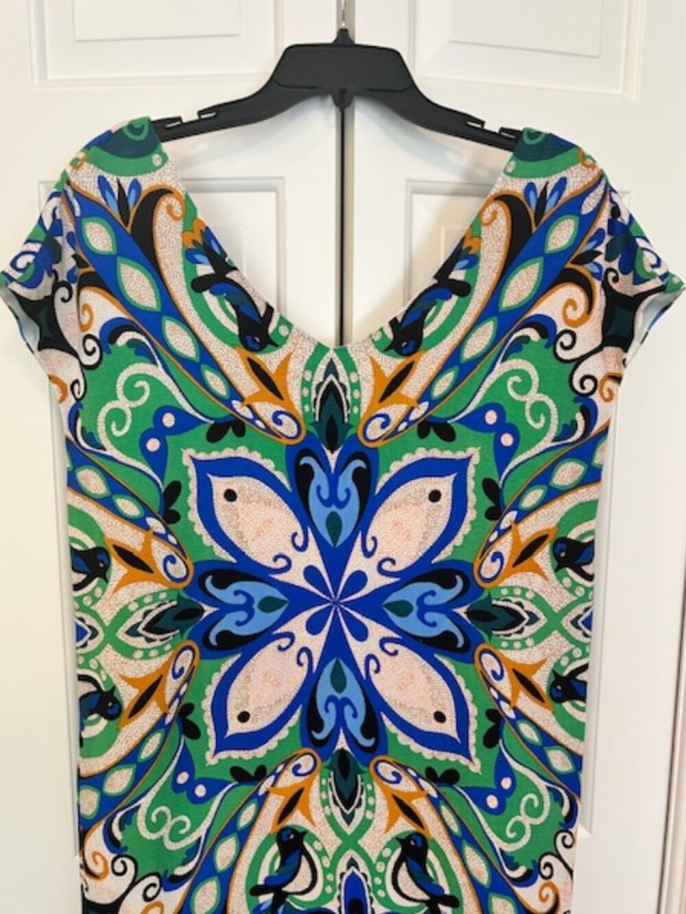 Anthropologie Maeve Folksong Bird Boho Shift Dress |Size S |EUC